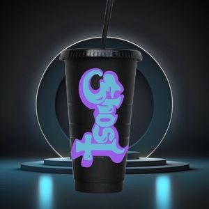 Personalized Starbucks Ghost Seven inches of satanic panic 70’s  Starbucks cup